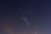 Det som sannsynligvis har vært en meteor ble sett fra flere deler av landet natt til søndag. Slik så himmelen ut i etterkant av meteoren.