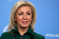 Maria Zakharova er talsperson for utenriksdepartementet i Russland. 