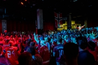 Norske supportere på utestedet Big Night Live i Boston dagen før Norges åpningskamp i VM.