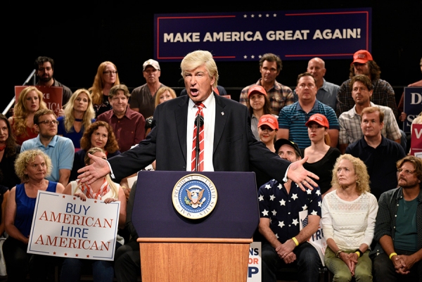 Alec Baldwin i rollen som Donald Trump