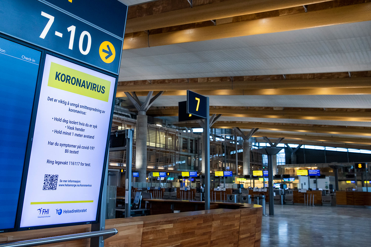 Over 5.000 flyplassansatte er permittert eller oppsagt på Oslo lufthavn