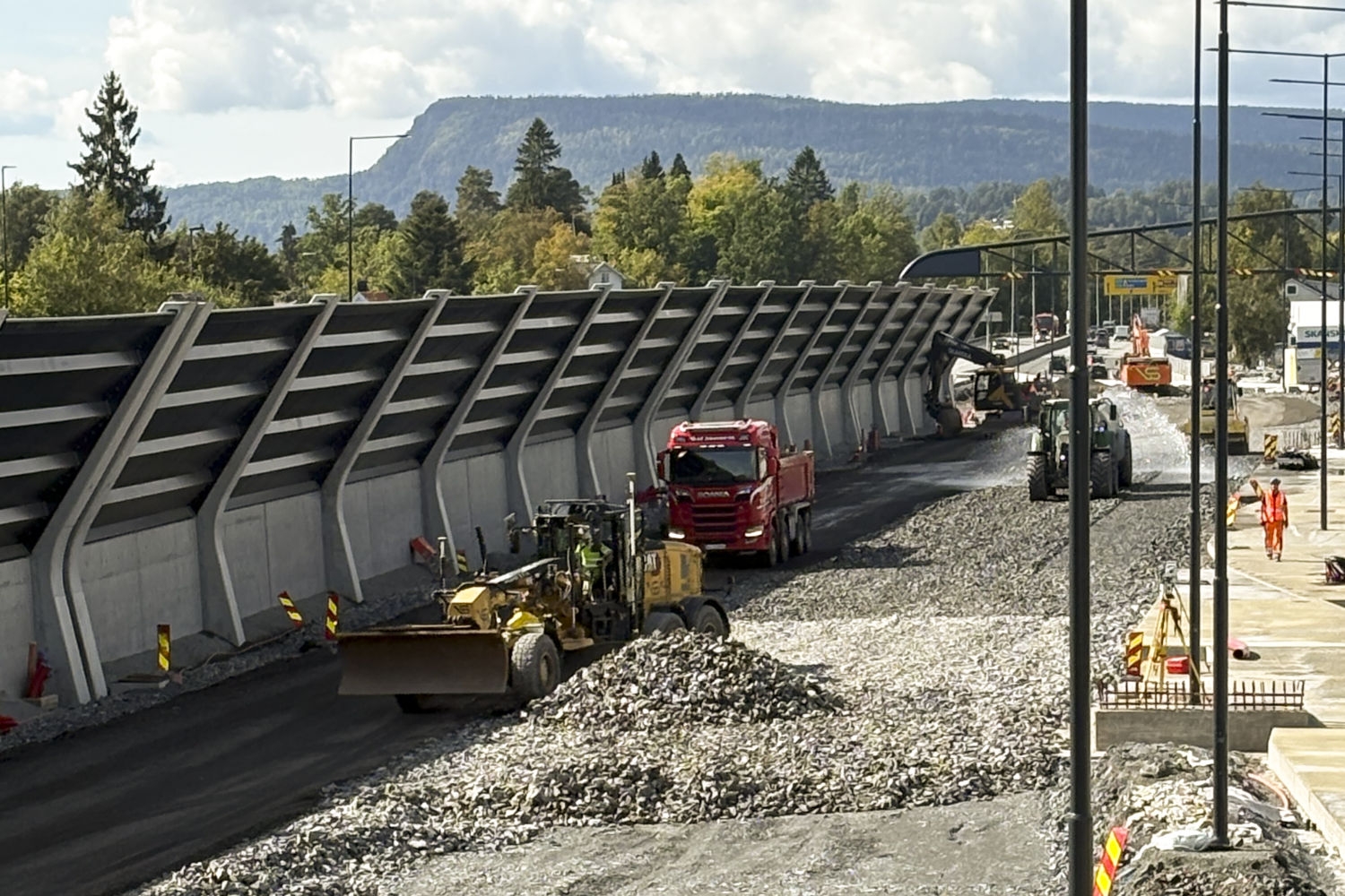 Trafikkomlegging i helger vil gi ekstra køer på E18 i Bærum