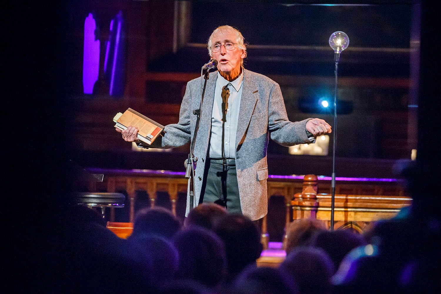 Alf Cranner under et arrangement i Kulturkirken Jakob i Oslo i 2016