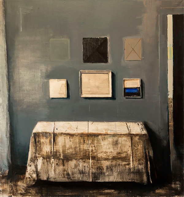 “Still life” 130 x 140 cm Blandet voksteknikk på lerret