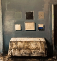 “Still life” 130 x 140 cm Blandet voksteknikk på lerret