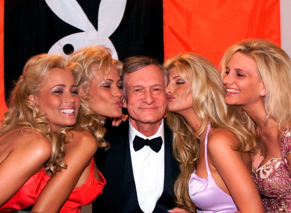Playboy-kongen Hugh Hefner ble 91 år gammel. 