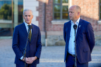Partiene til statsminister Jonas Gahr Støre (Ap) og finansminister Trygve Slagsvold Vedum (Sp) gjør det ikke bra på en ny måling fra Sentio.