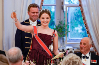 Prinsesse Ingrid Alexandra holder tale under gallamiddagen på Slottet i juni. Selve 18-årsdagen var i januar, men på grunn av koronapandemien måtte den store feiringen, blant annet med kongelige fra mange land, vente til sommeren.